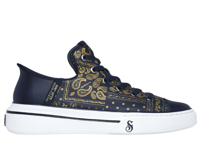 Skechers Premium Leather Slip-ins Snoop One Double G Navy - 251017-NVY